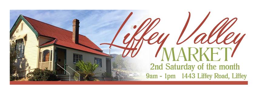 liffey market flyer with information for the monthly market from September to April.