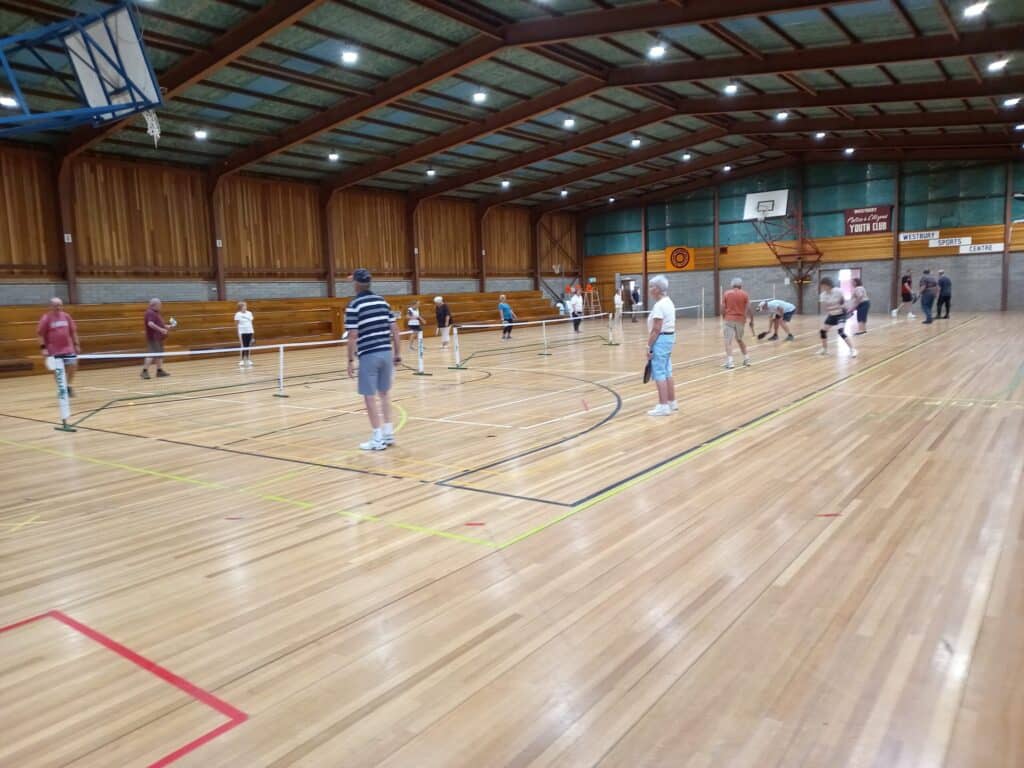 pickleball players in Westbury