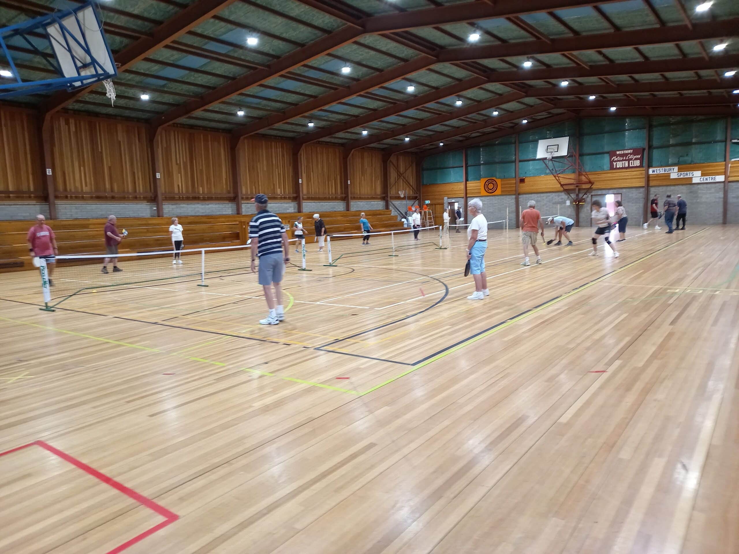 pickleball players in Westbury