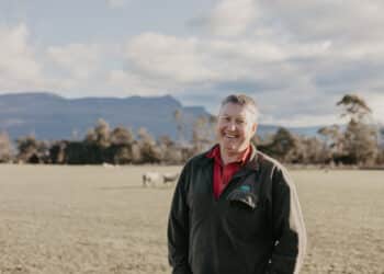 Mayor Wayne Johnston on his family farm