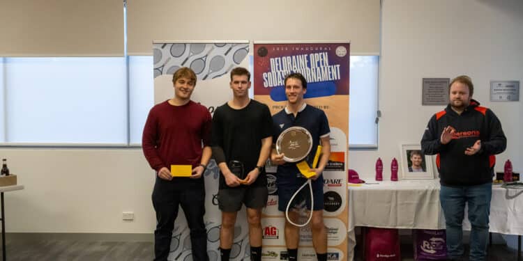 Winners of the Men’s Open: (L-R) Jamie Pattison, Ben Hudson, Jack Hudson. Photo credit Deric Werth.