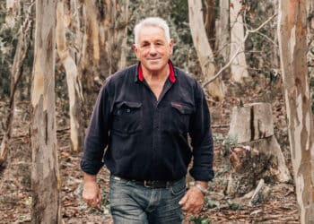 Carlo di Falco in a forest