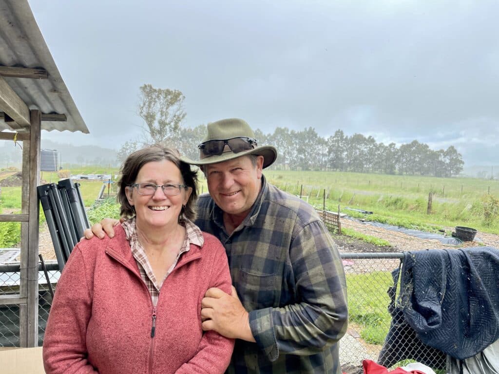 Lucky Platypus owners James and Melissa.