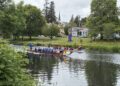 dragon boat racing on the Meander River