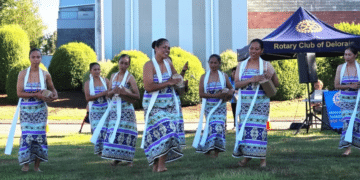 Pasifika and Timor Leste dancers at the 2025 event in Deloraine.