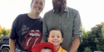 Dr Rachel Stafford with her family.