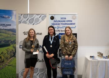 Division 7 winner Sarah Youd (left), Olivia Brown (centre) and Paige Brewtnall (right). Photo credit Deric Werth.